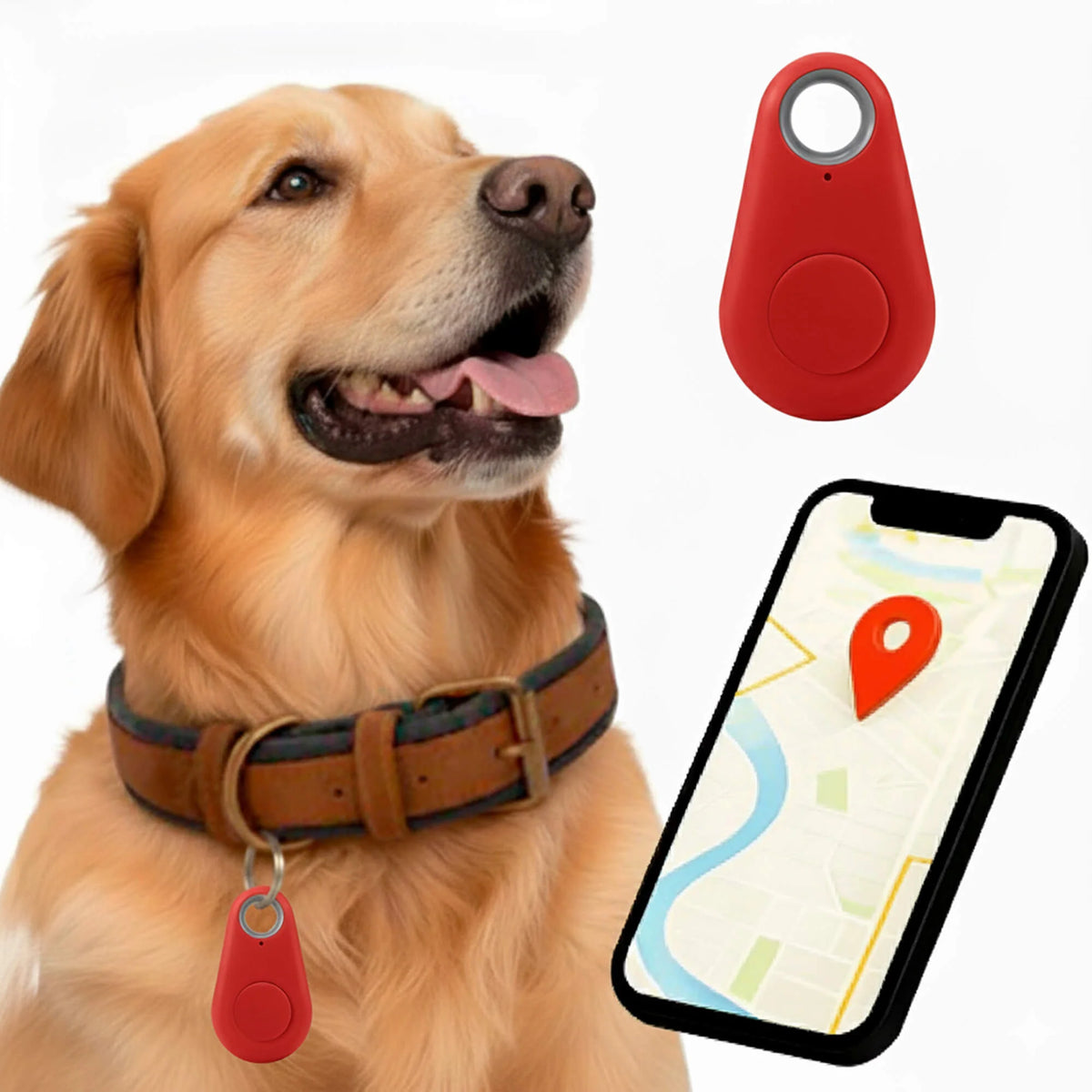Bluetooth Tracker Two-Way Alerts Water-Resistant