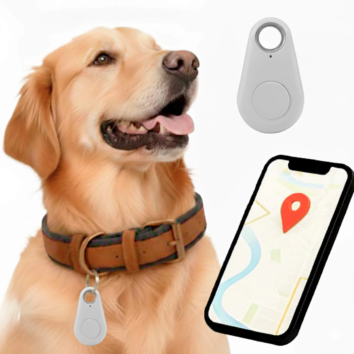 Bluetooth Tracker Two-Way Alerts Water-Resistant