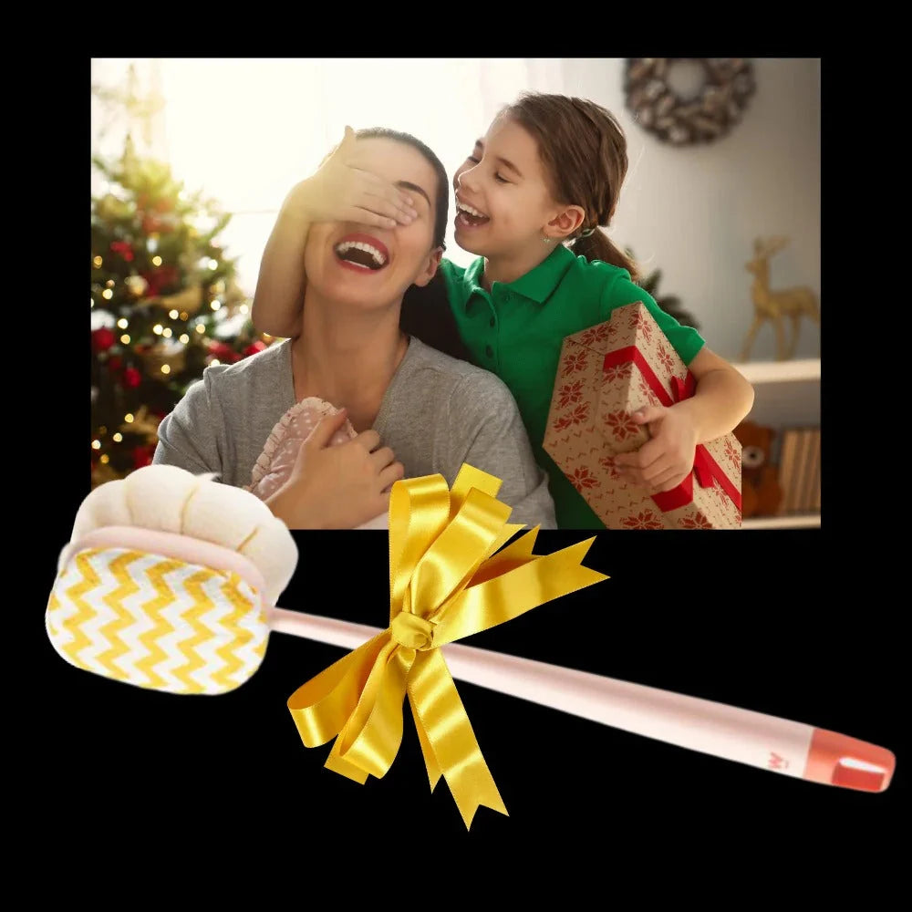 Body Scrubber Dual-Sided Brush Long Handle Hanging Loop