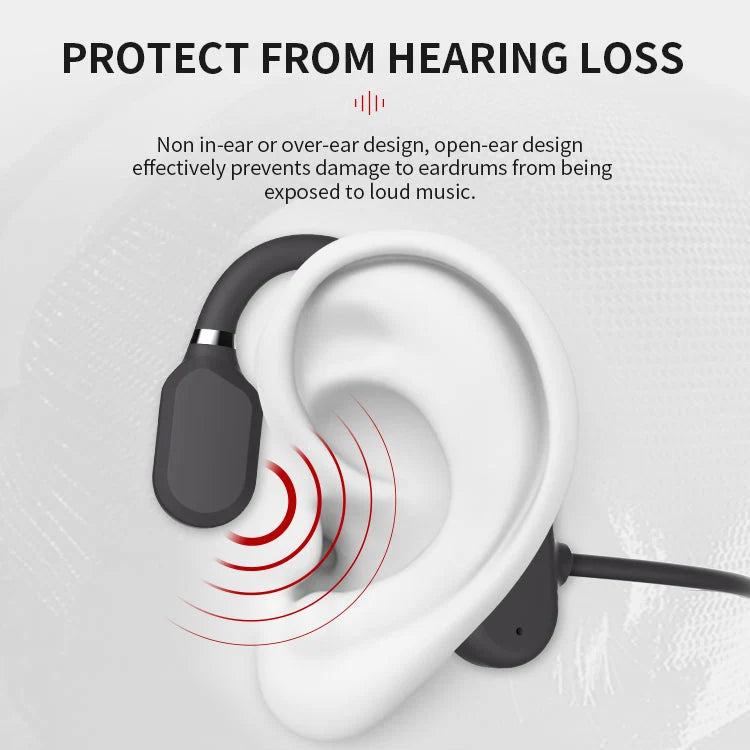 Bone Conduction Headphones Open-Ear Bluetooth Sweatproof