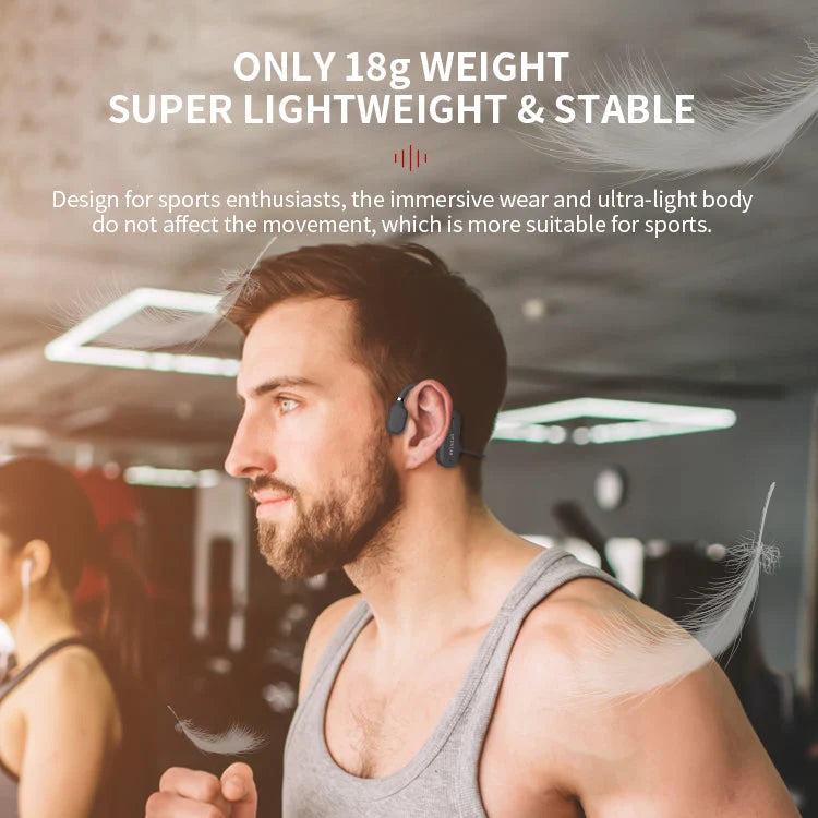 Bone Conduction Headphones Open-Ear Bluetooth Sweatproof