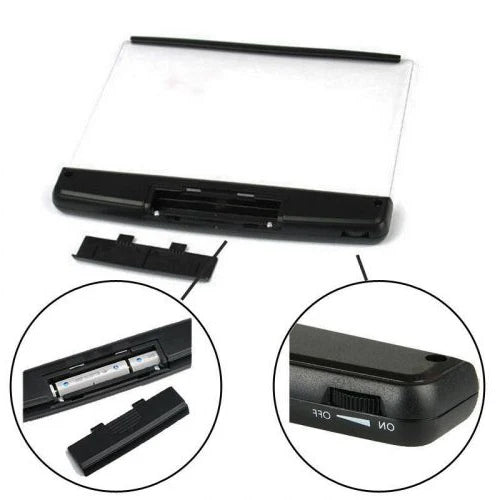 Book Light Adjustable Brightness Flexible Gooseneck & Clip-On