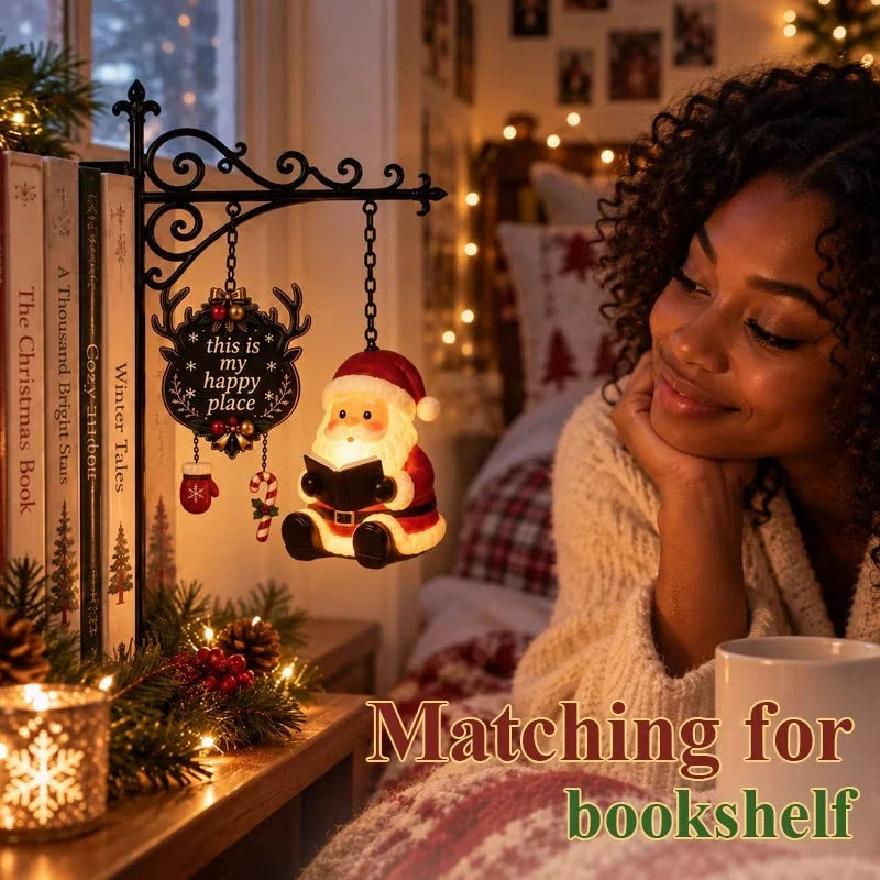 Bookshelf Lamp Hanging Warm LED Christmas Decor