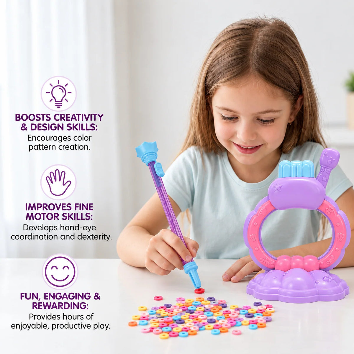 Bracelet Making Kit Machine-Assisted Crafting for Kids