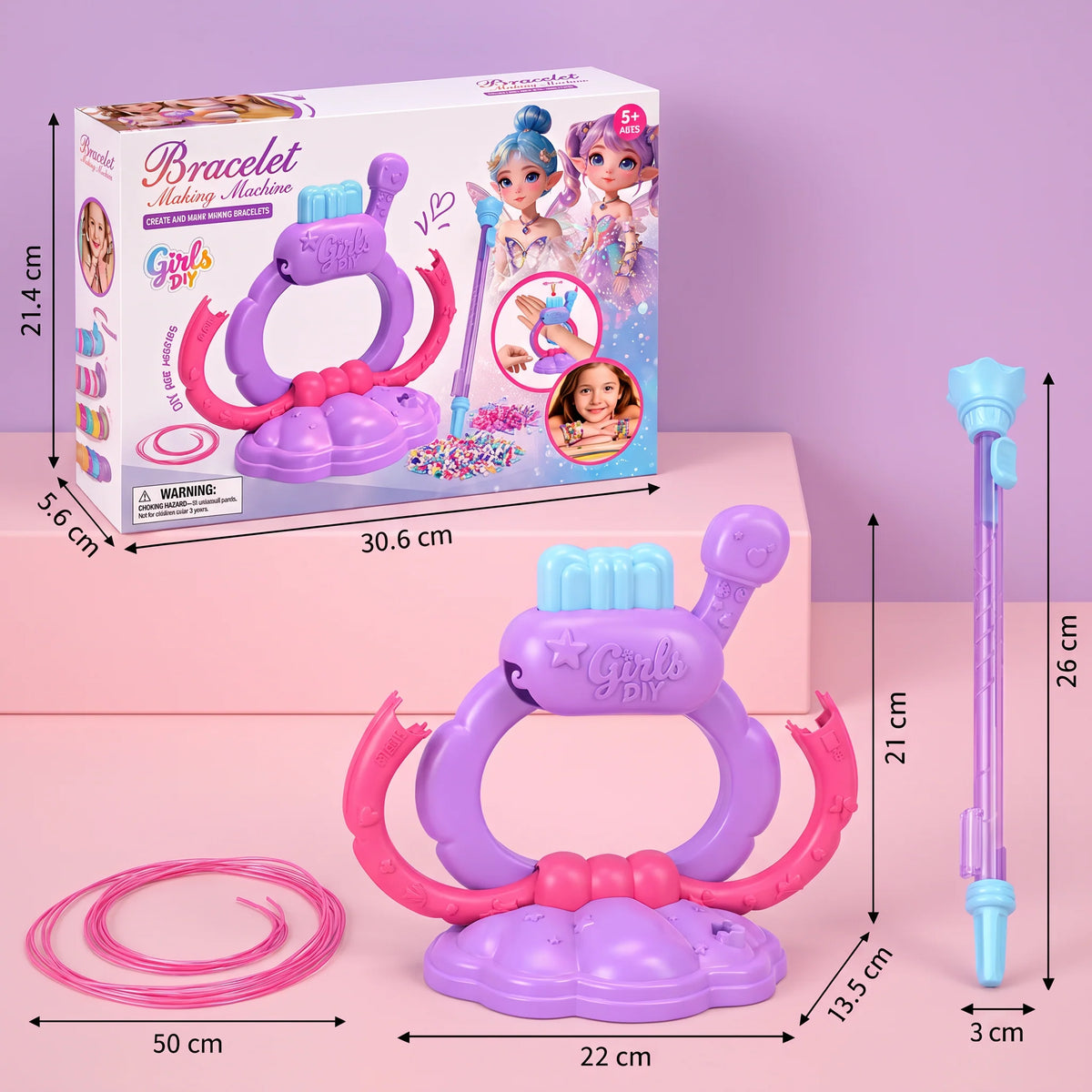 Bracelet Making Kit Machine-Assisted Crafting for Kids