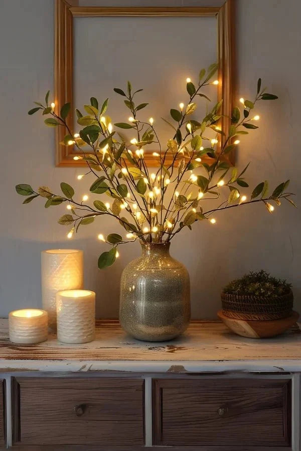 Branch Lights Cordless Warm White LED Set of 3