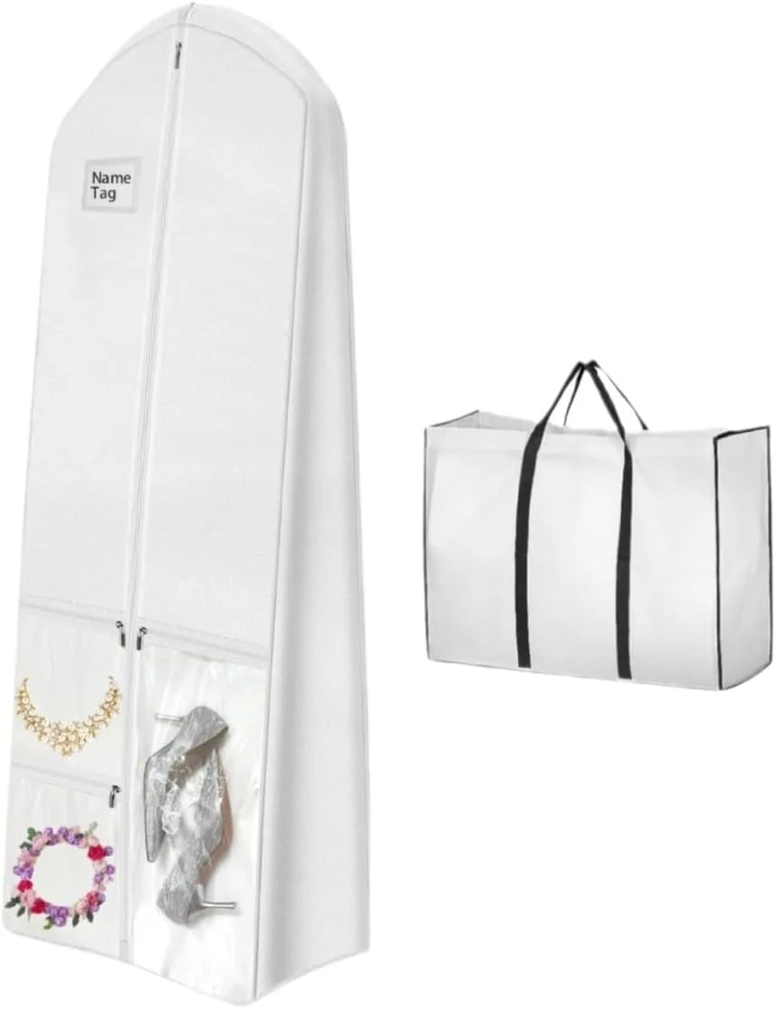 Bridal Garment Bag 70-Inch Water & Tear-Resistant