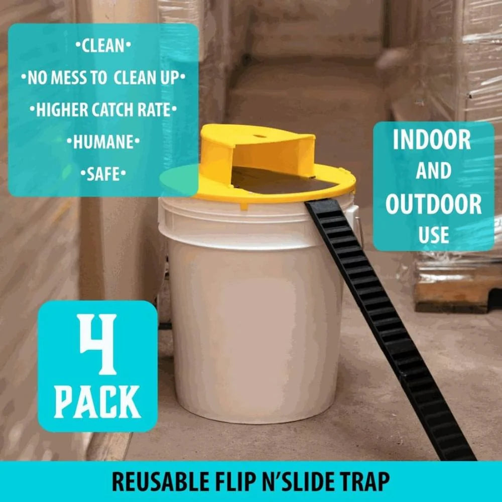 Bucket Lid Rodent Trap Auto-Reset Hands-Free
