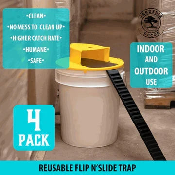 Bucket Mouse Trap Auto-Reset Multi-Catch