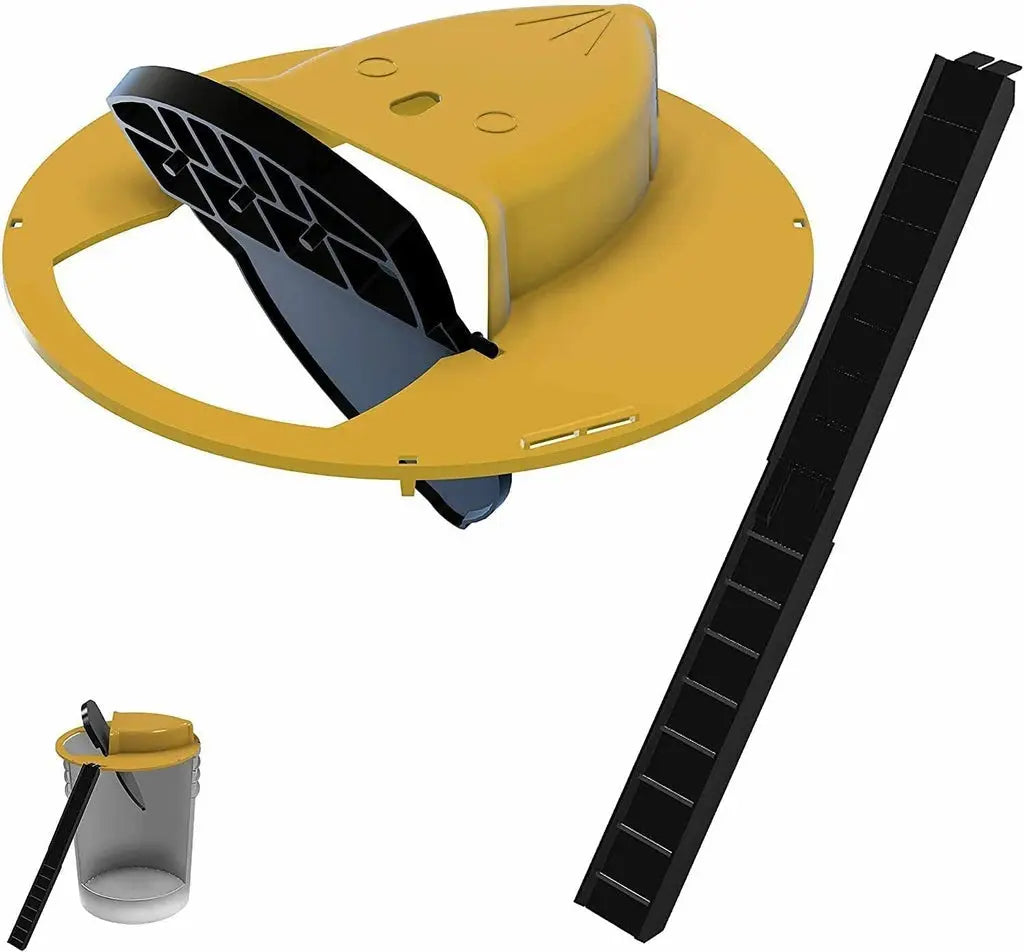 Bucket Mouse Trap Enclosed Catch Area Reusable