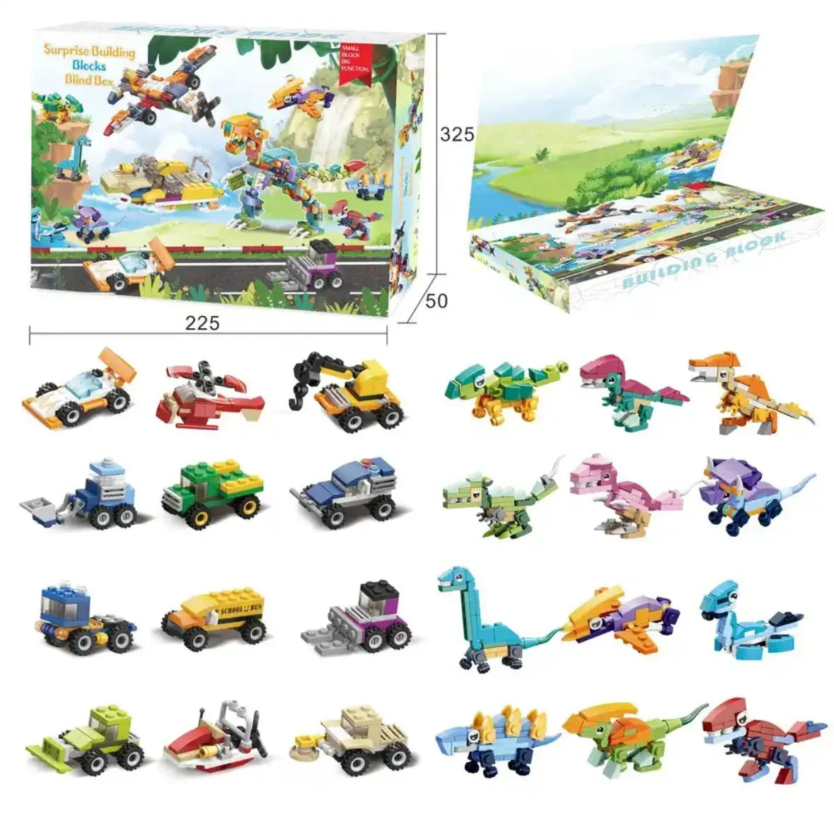 Building Block Advent Calendar 24 Mini Builds Compatible Brick Systems