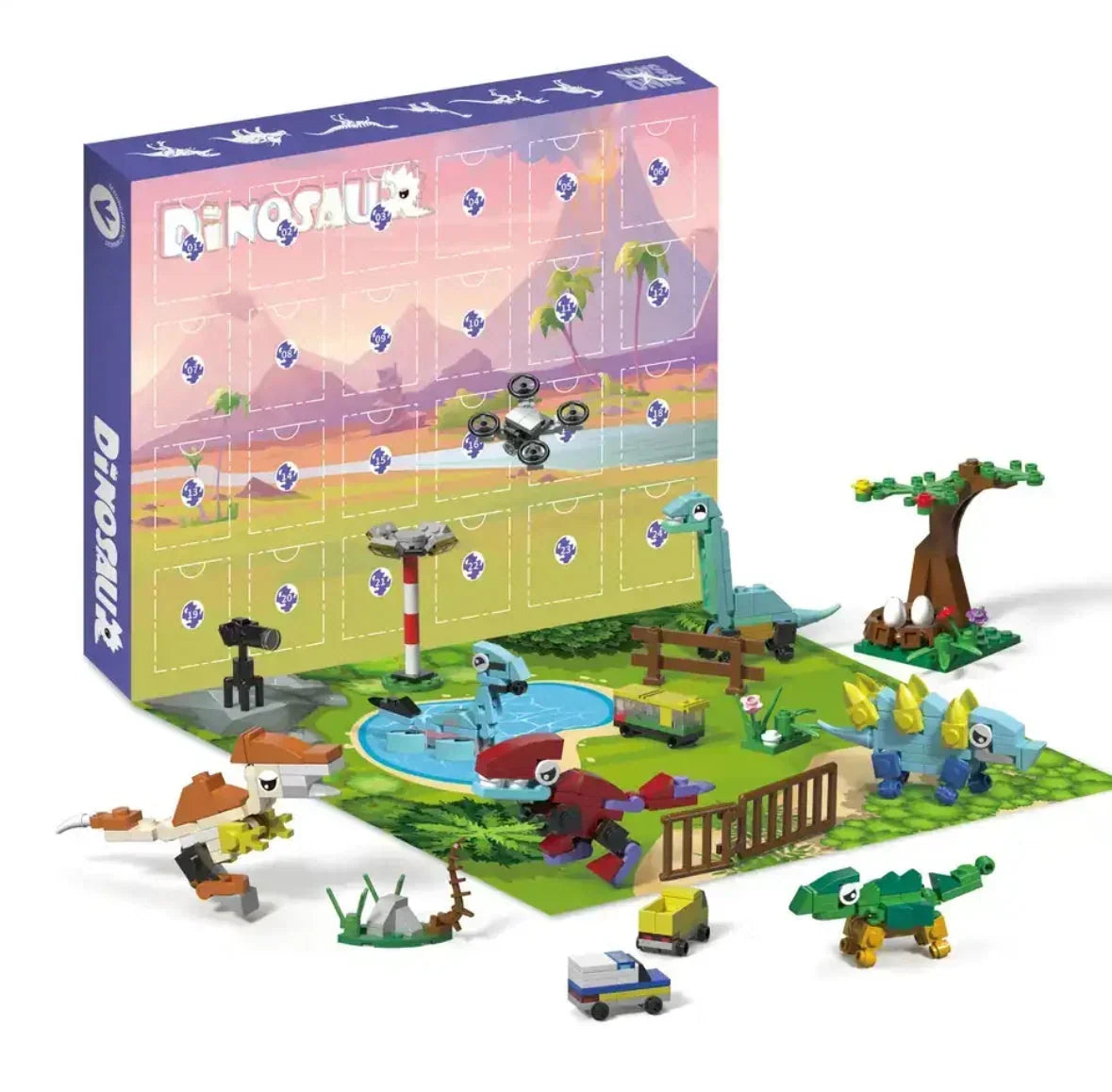 Building Block Advent Calendar 24 Mini Builds Compatible Brick Systems