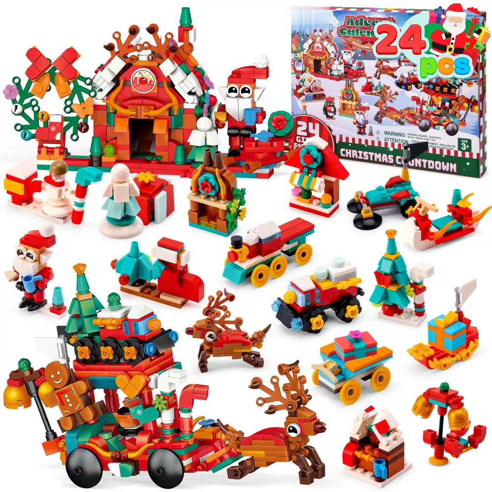 Building Block Advent Calendar 26 Holiday Builds