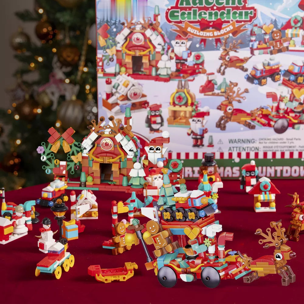Building Block Advent Calendar 26 Holiday Builds