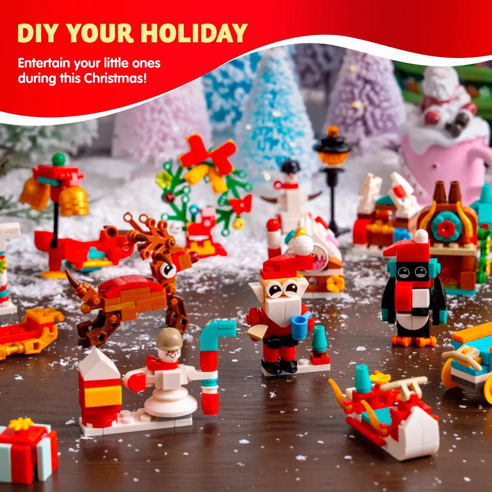 Building Block Advent Calendar 26 Holiday Builds