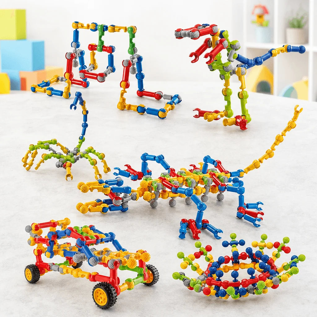 Building Block Set Large Interlocking Open-Ended Creative Play