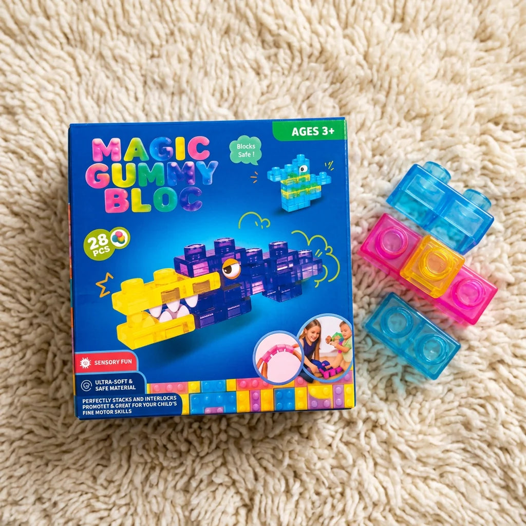 Building Blocks Soft Squishy Colorful Sensory Play
