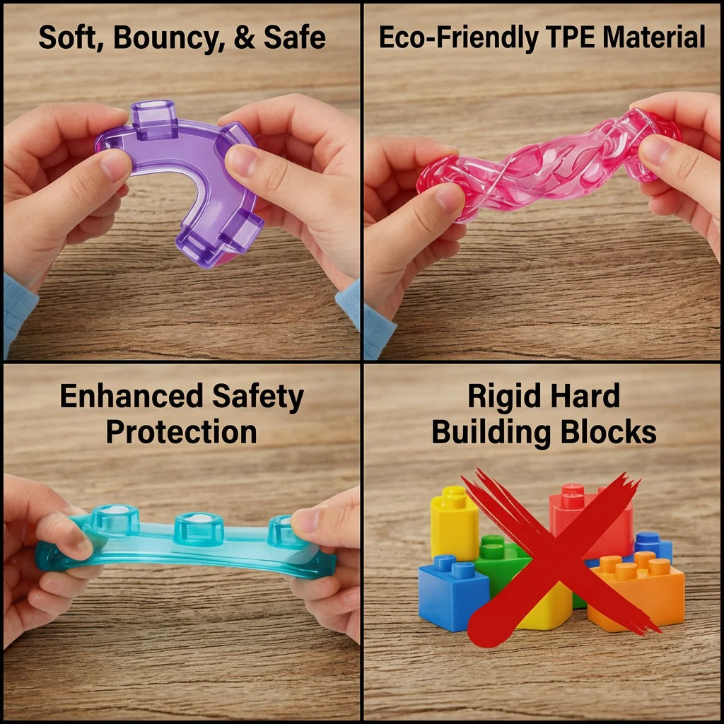 Building Blocks Soft Squishy Colorful Sensory Play