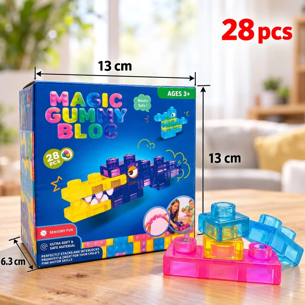Building Blocks Soft Squishy Colorful Sensory Play