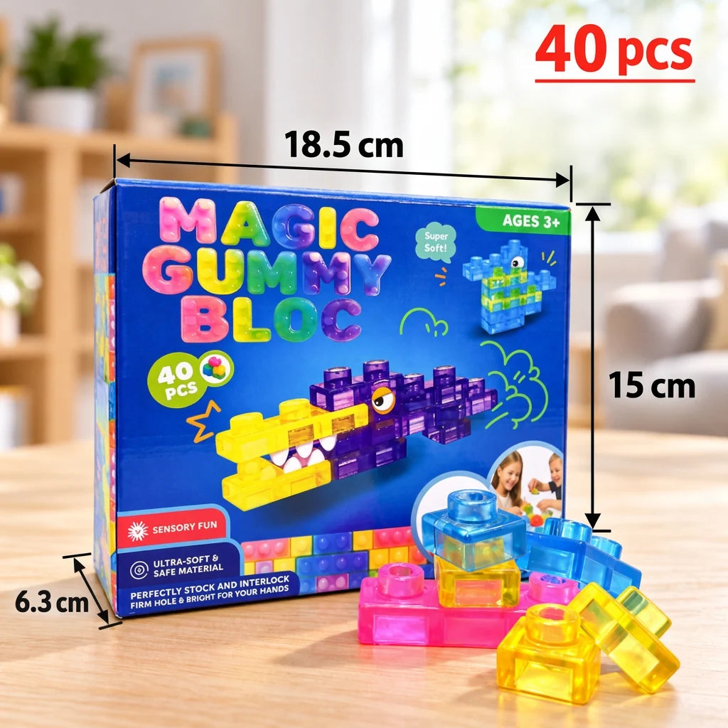 Building Blocks Soft Squishy Colorful Sensory Play