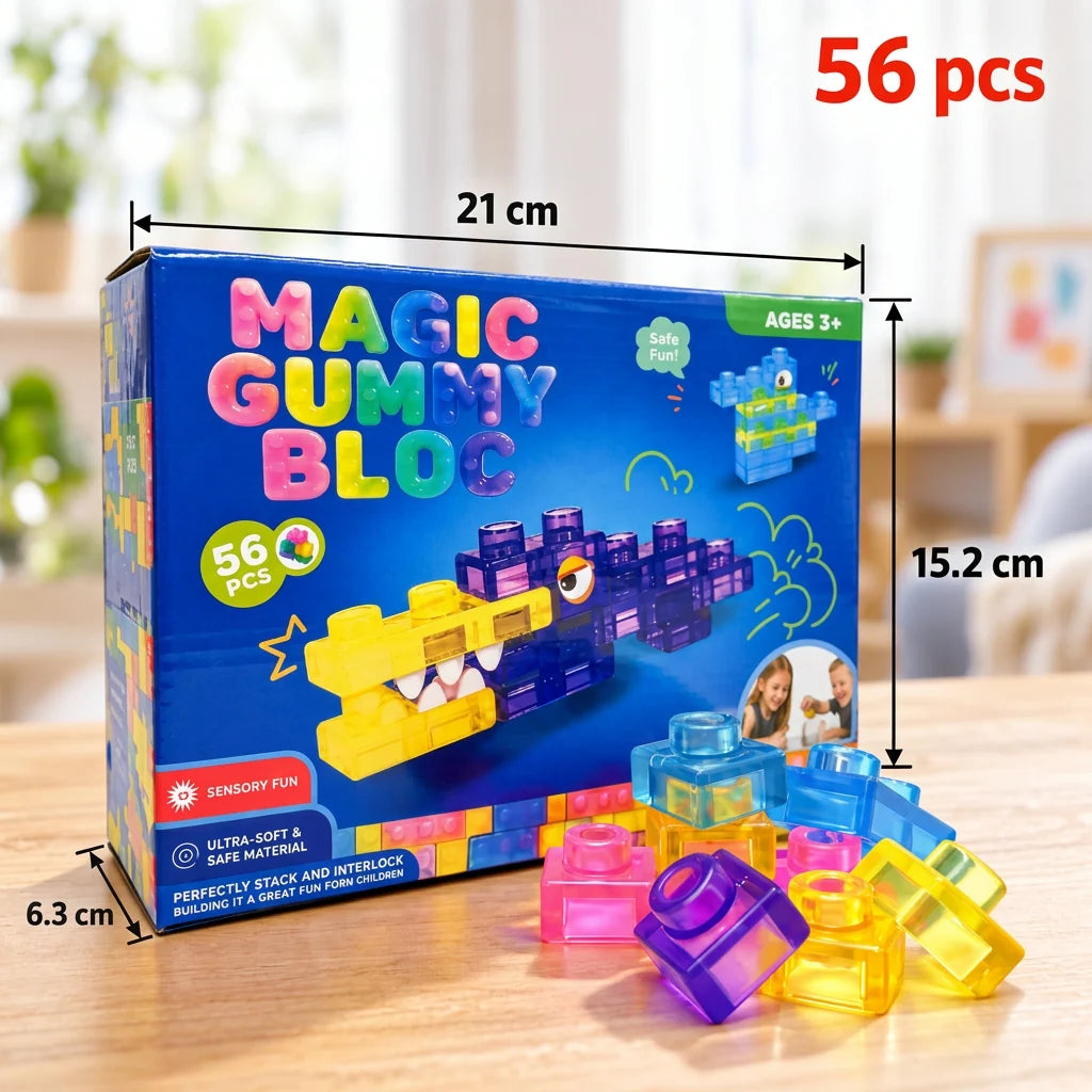 Building Blocks Soft Squishy Colorful Sensory Play