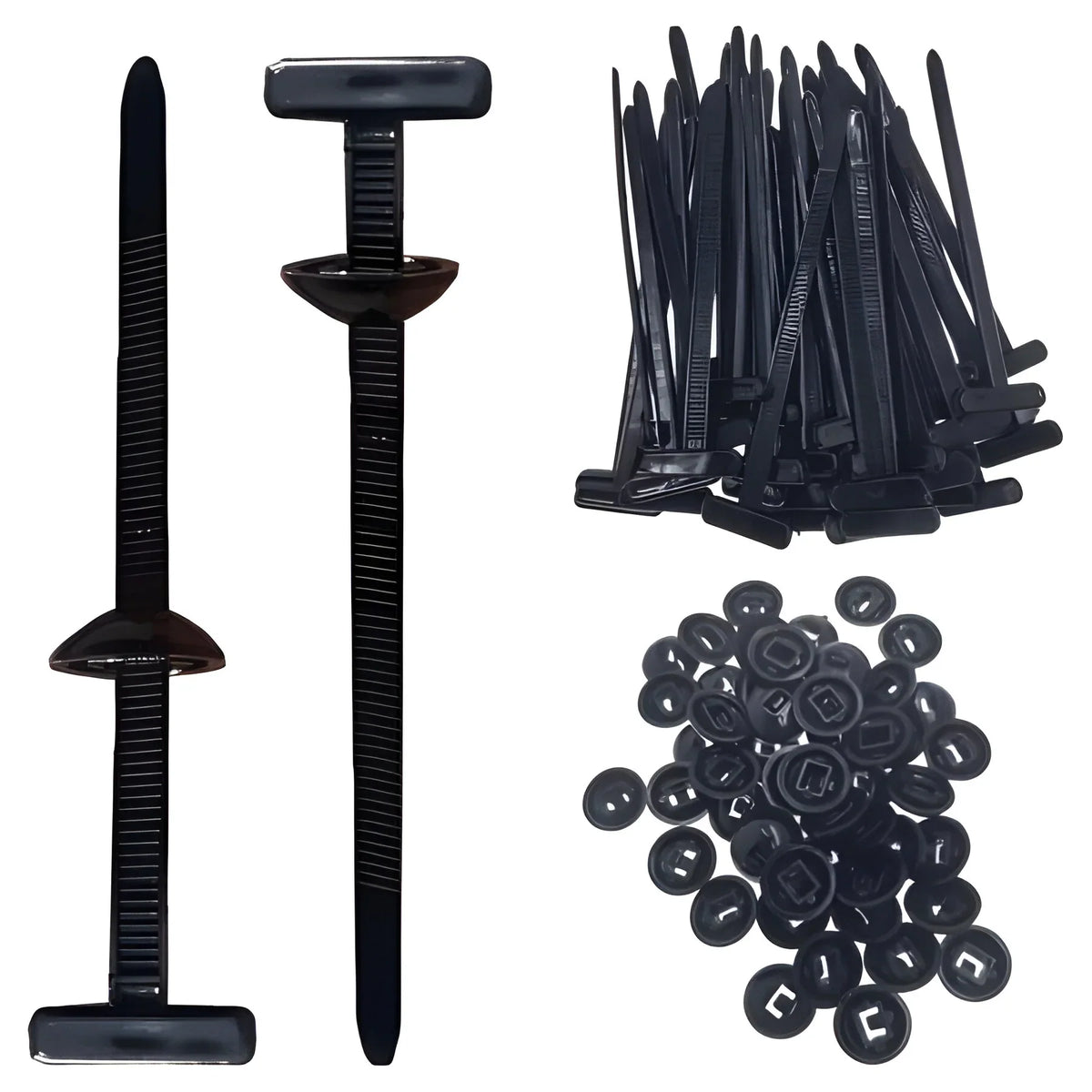 Cable Ties Nylon Self-Locking Weather-Resistant 50-Pack