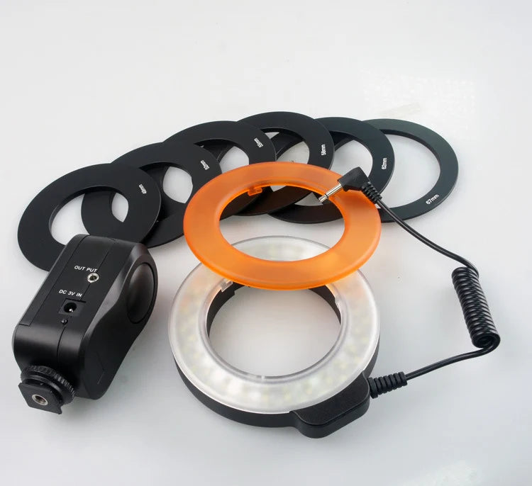 Camera Ring Light 48 LED With 6 Adapter Rings