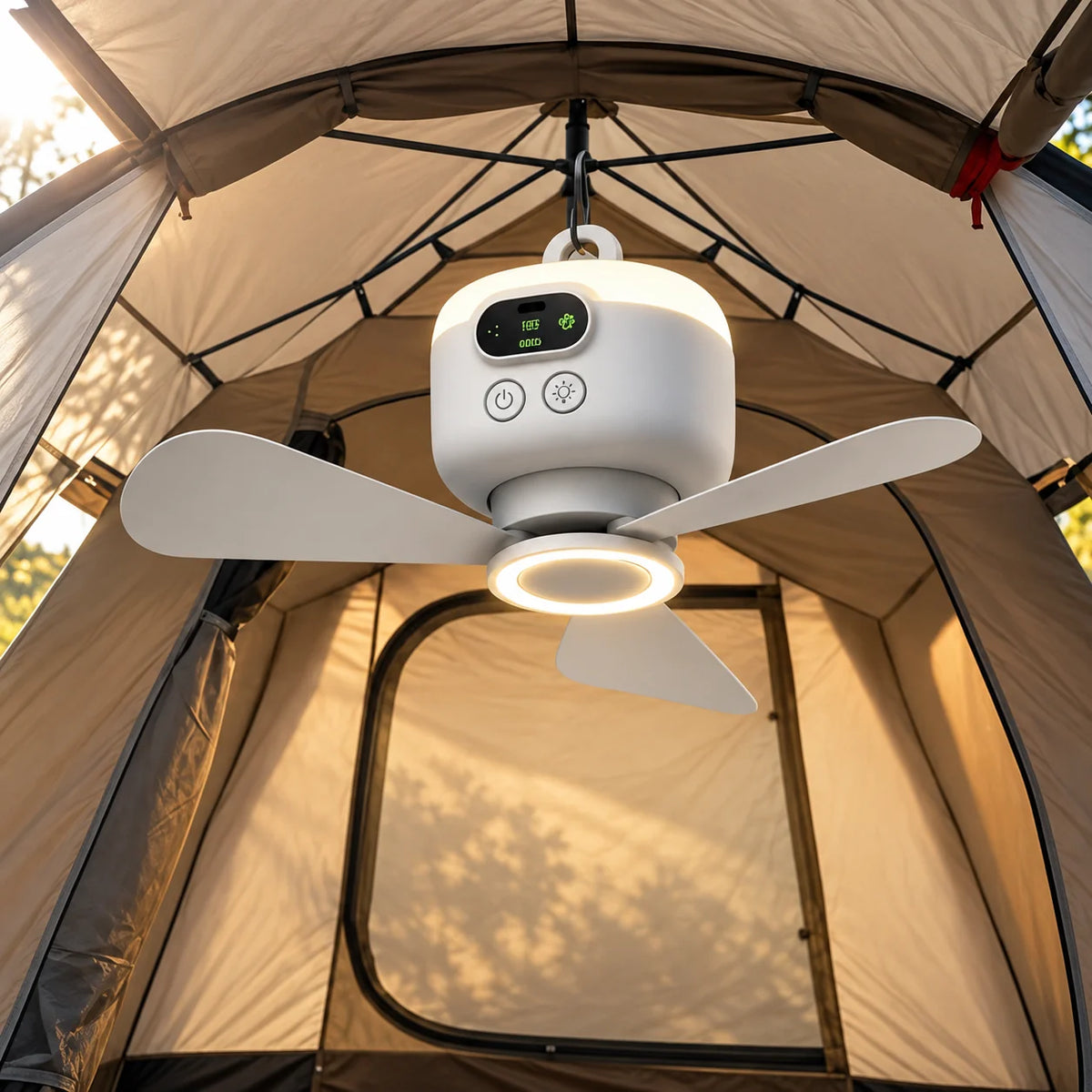 Camping Fan Hanging LED Light Remote 8000 mAh