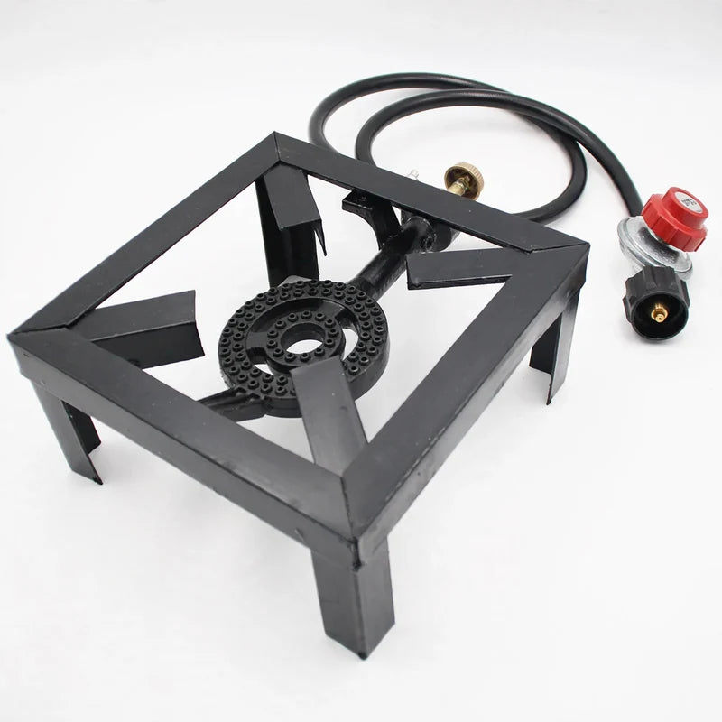 Camping Stove Propane High-Output Burner Stable Stand