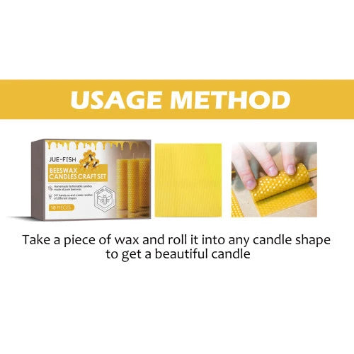 Candle Making Kit Beeswax Honeycomb Design