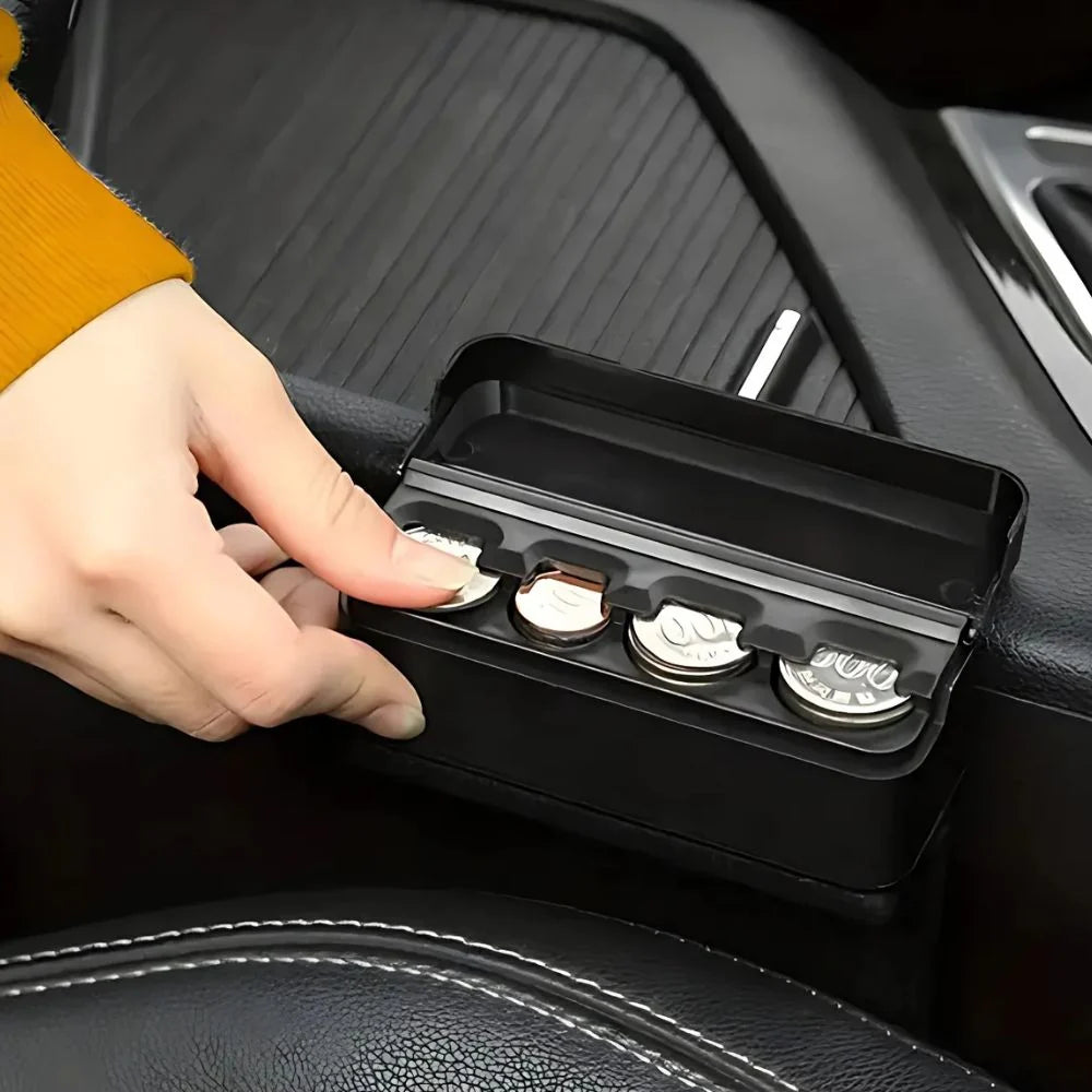 Car Coin Holder Snap Closure Quick Release