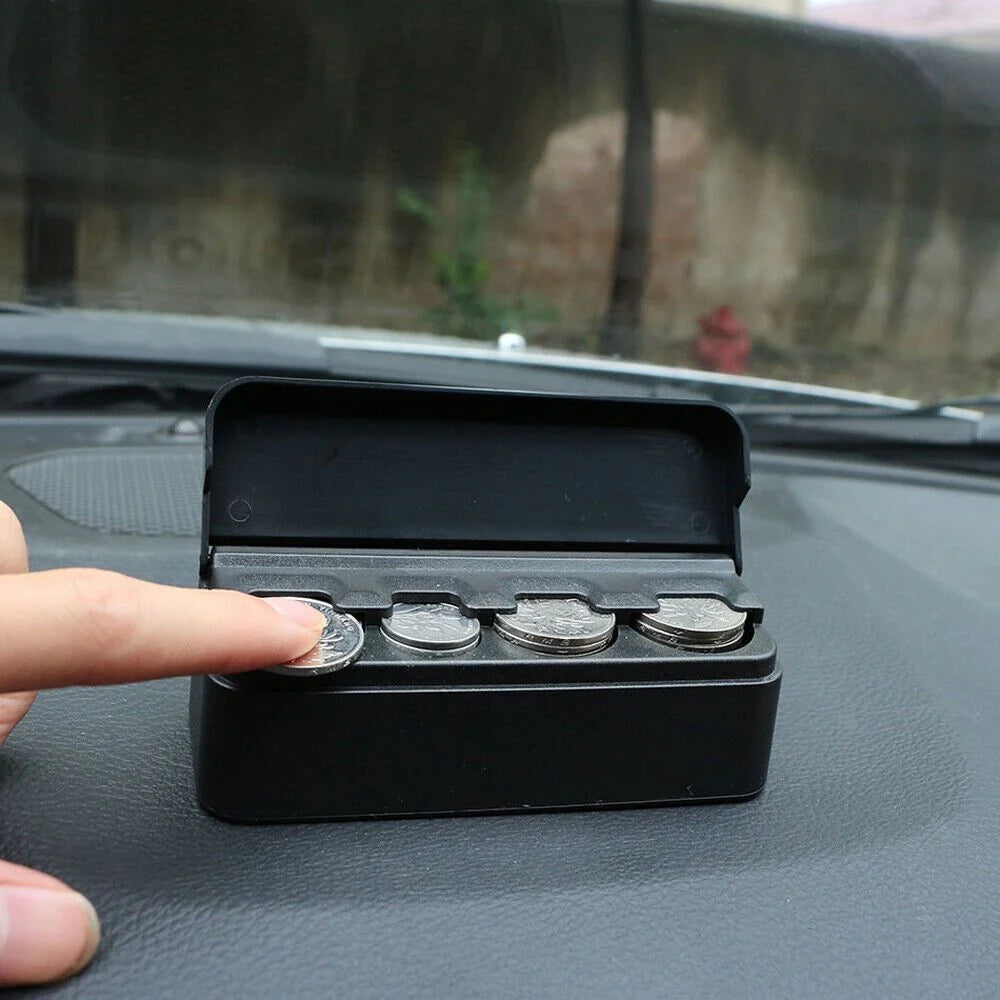 Car Coin Holder Snap Closure Quick Release