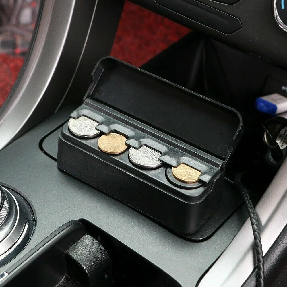 Car Coin Holder Snap Closure Quick Release
