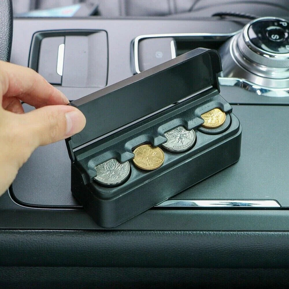 Car Coin Holder Snap Closure Quick Release