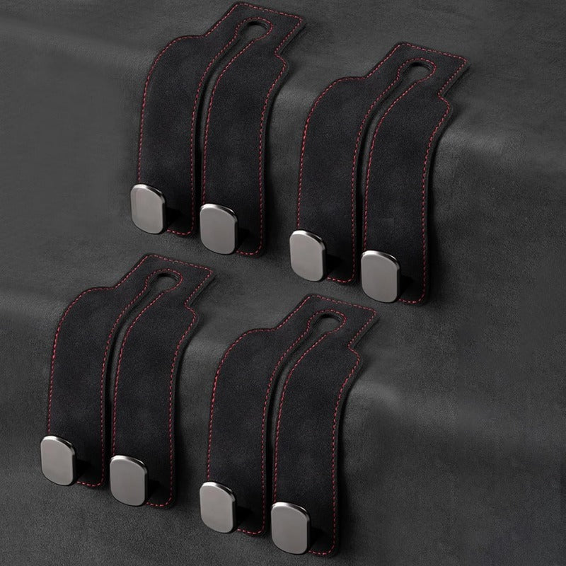 Car Headrest Hooks Foldable Double Hook Set of 2