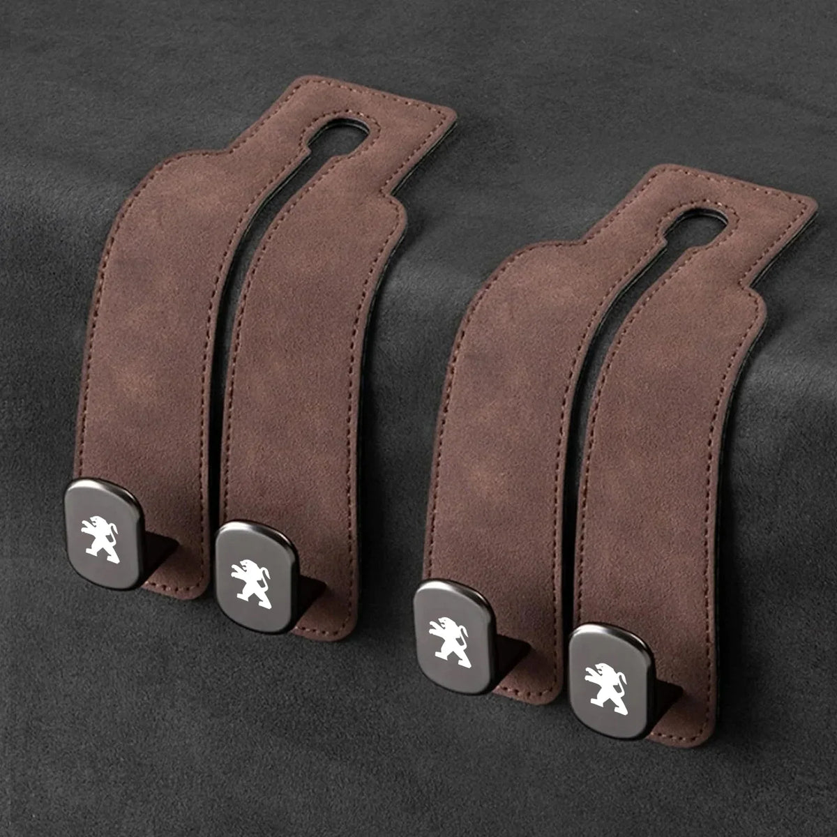Car Headrest Hooks Foldable Double Hook Set of 2
