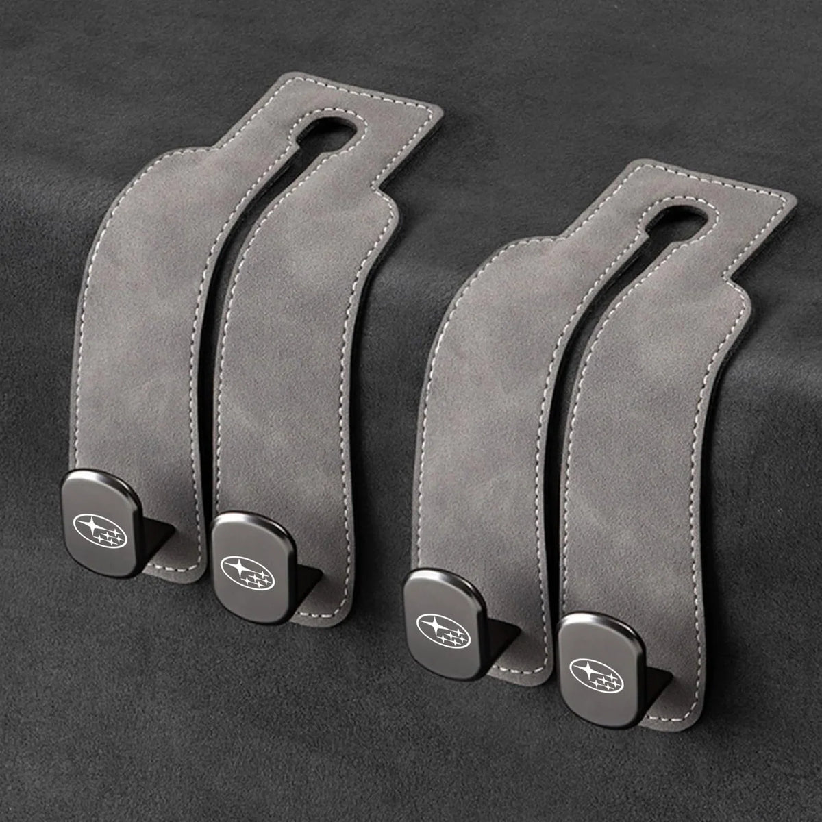 Car Headrest Hooks Foldable Double Hook Set of 2
