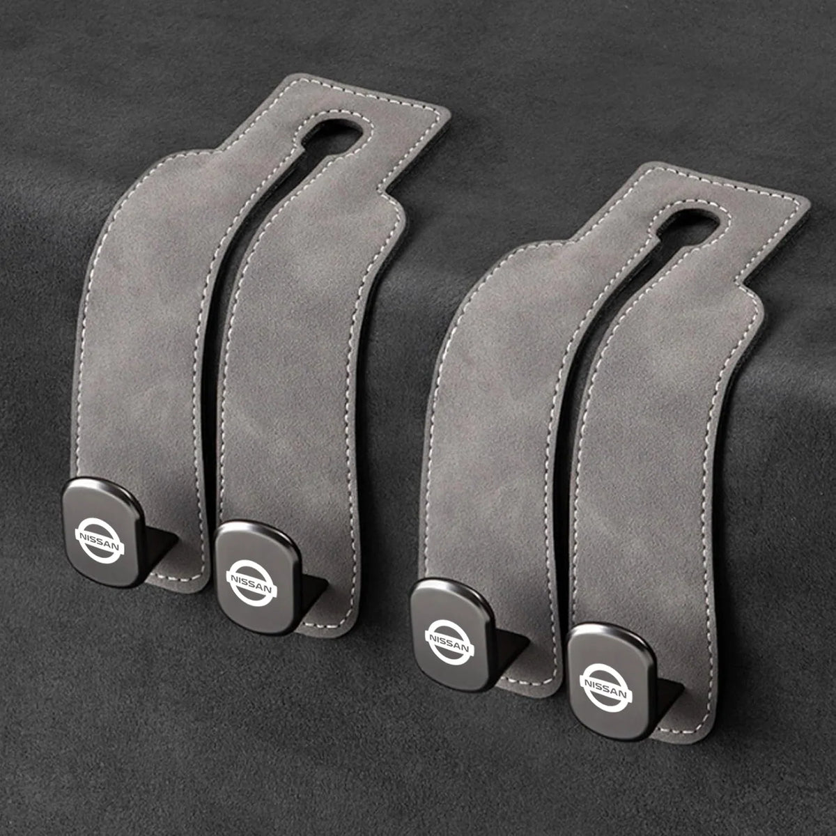 Car Headrest Hooks Foldable Double Hook Set of 2