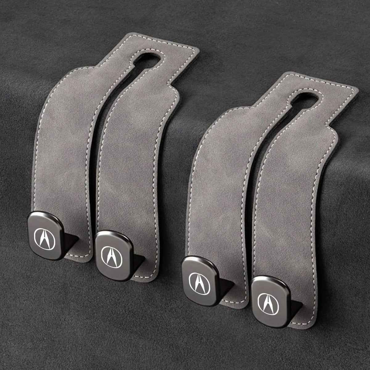Car Headrest Hooks Foldable Double Hook Set of 2