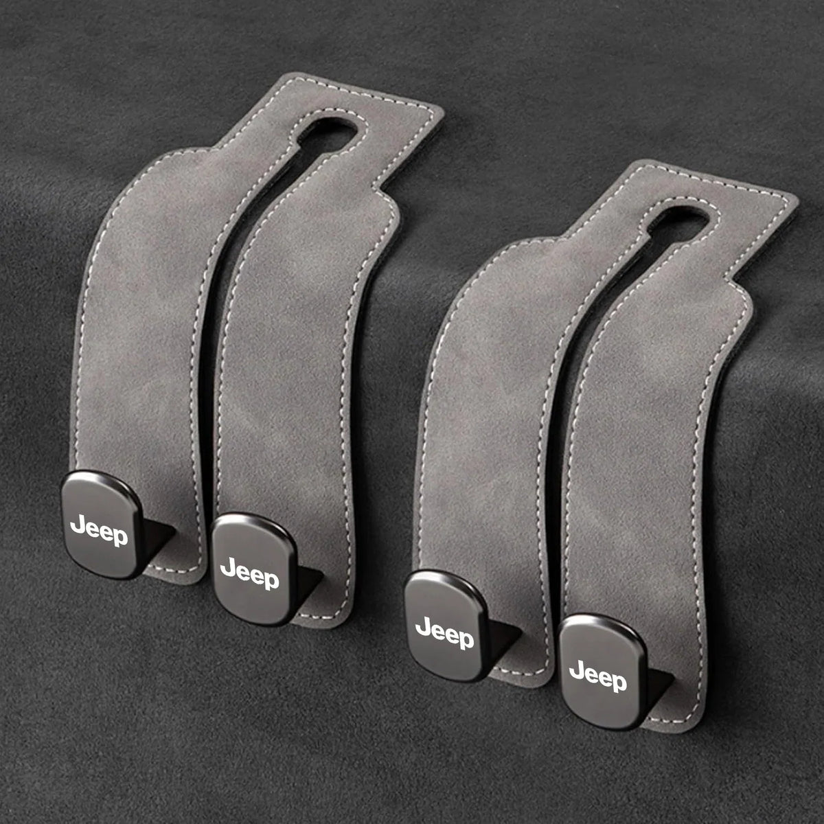 Car Headrest Hooks Foldable Double Hook Set of 2