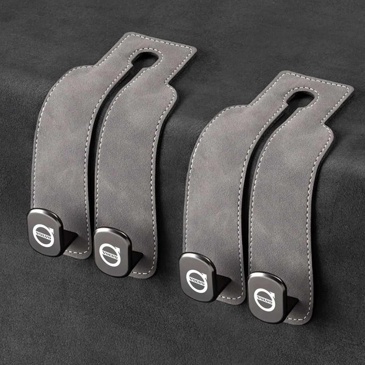 Car Headrest Hooks Foldable Double Hook Set of 2