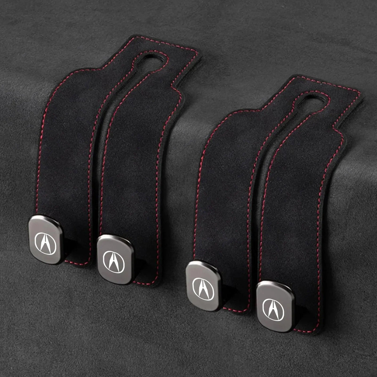 Car Headrest Hooks Foldable Double Hook Set of 2