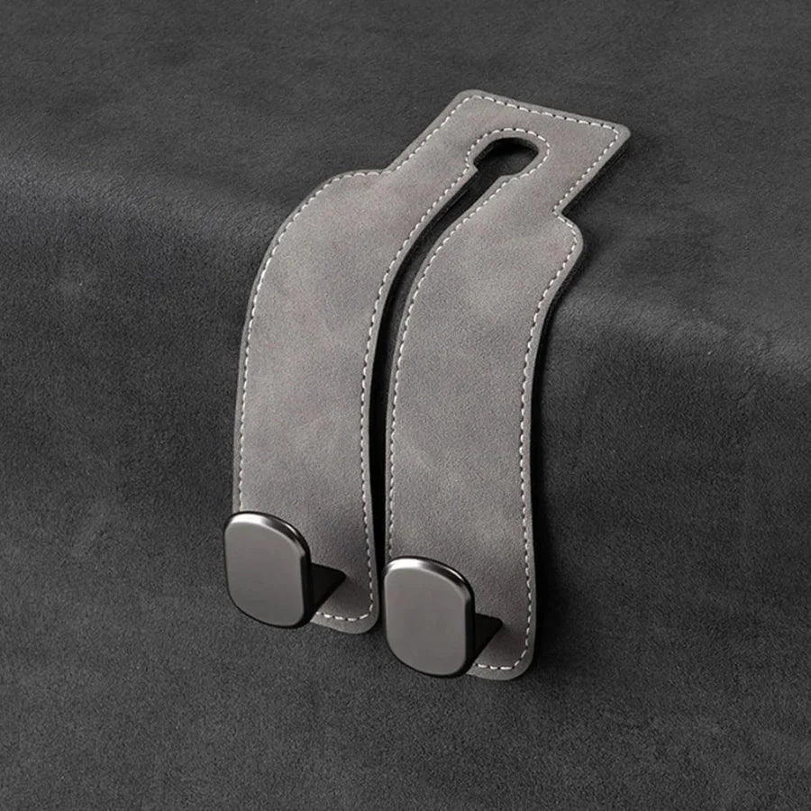 Car Headrest Hooks Foldable Double Hook Set of 2