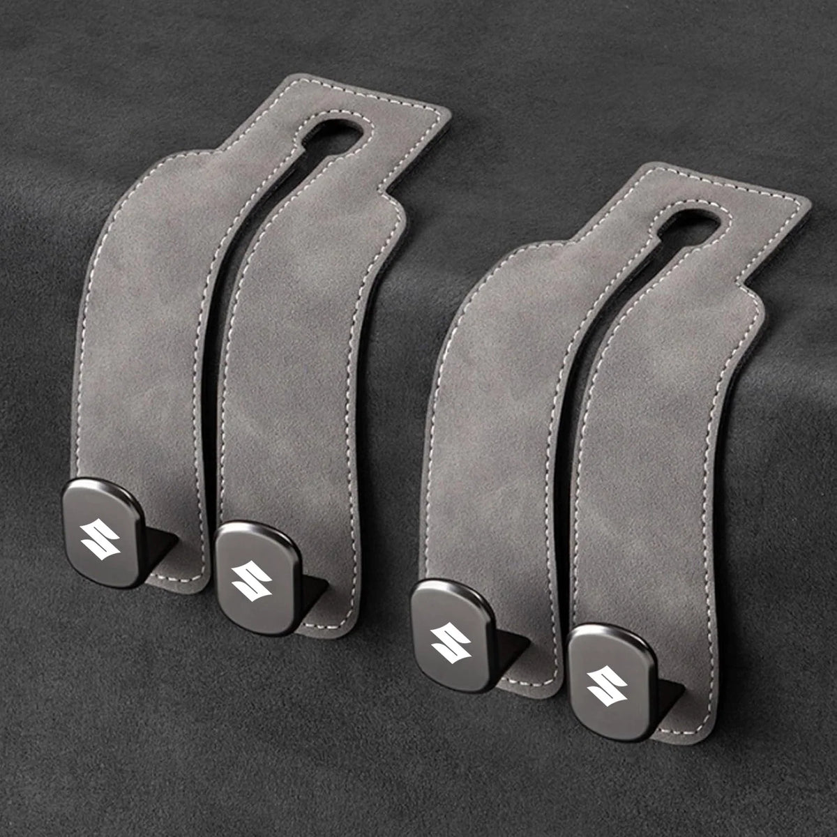 Car Headrest Hooks Foldable Double Hook Set of 2