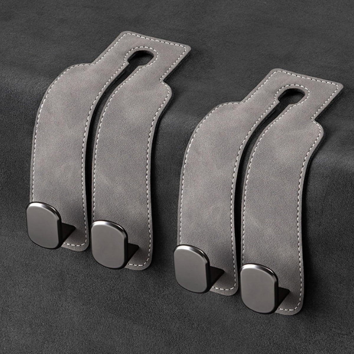 Car Headrest Hooks Foldable Double Hook Set of 2