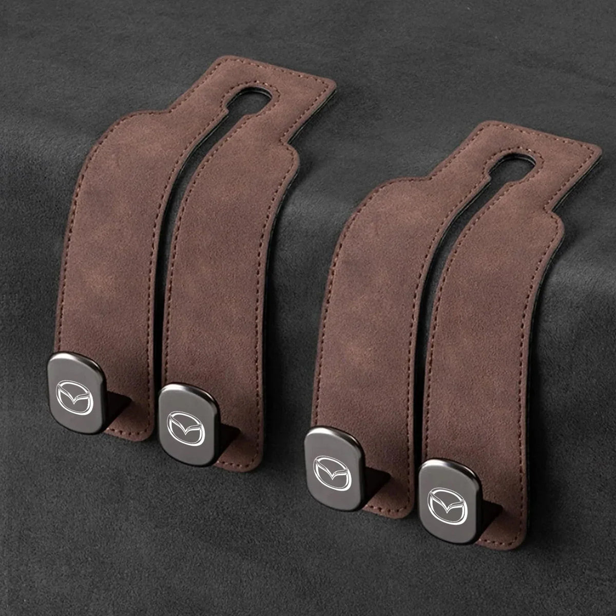Car Headrest Hooks Foldable Double Hook Set of 2