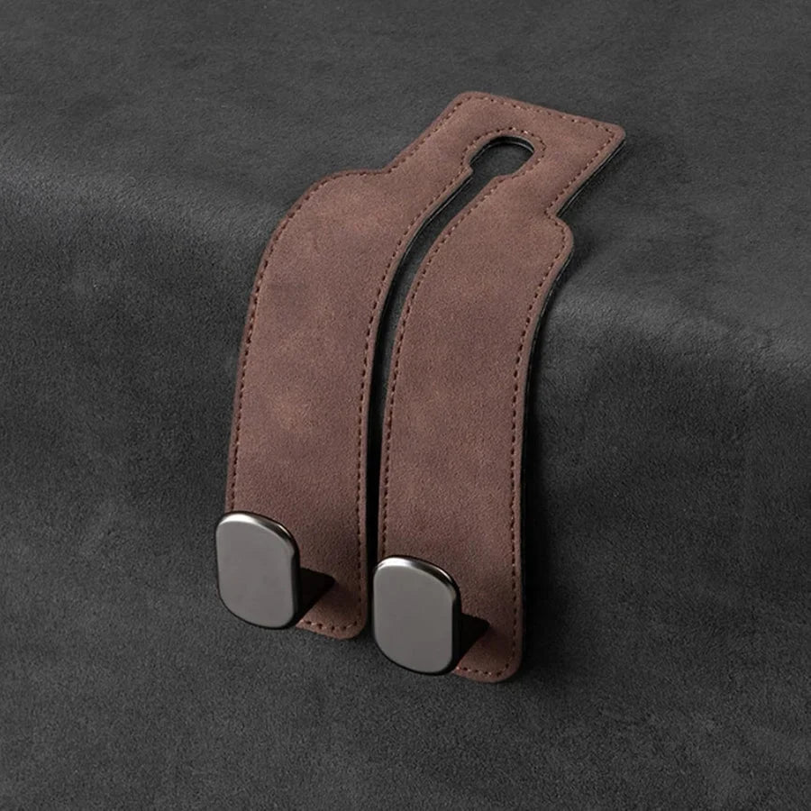 Car Headrest Hooks Foldable Double Hook Set of 2