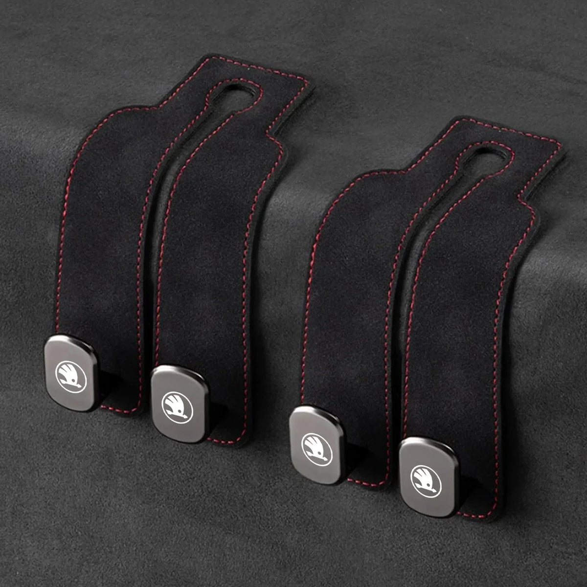 Car Headrest Hooks Foldable Double Hook Set of 2
