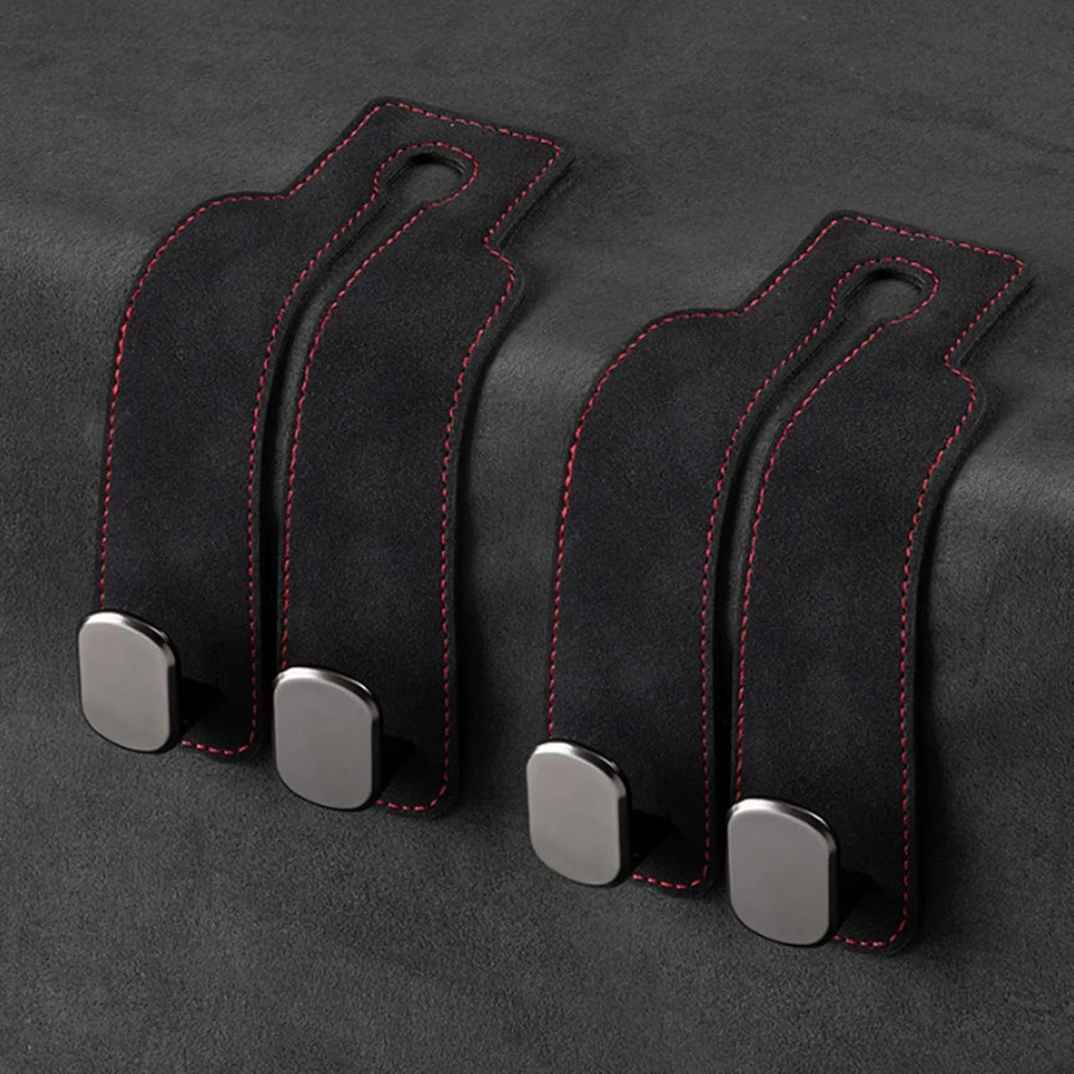 Car Headrest Hooks Foldable Double Hook Set of 2