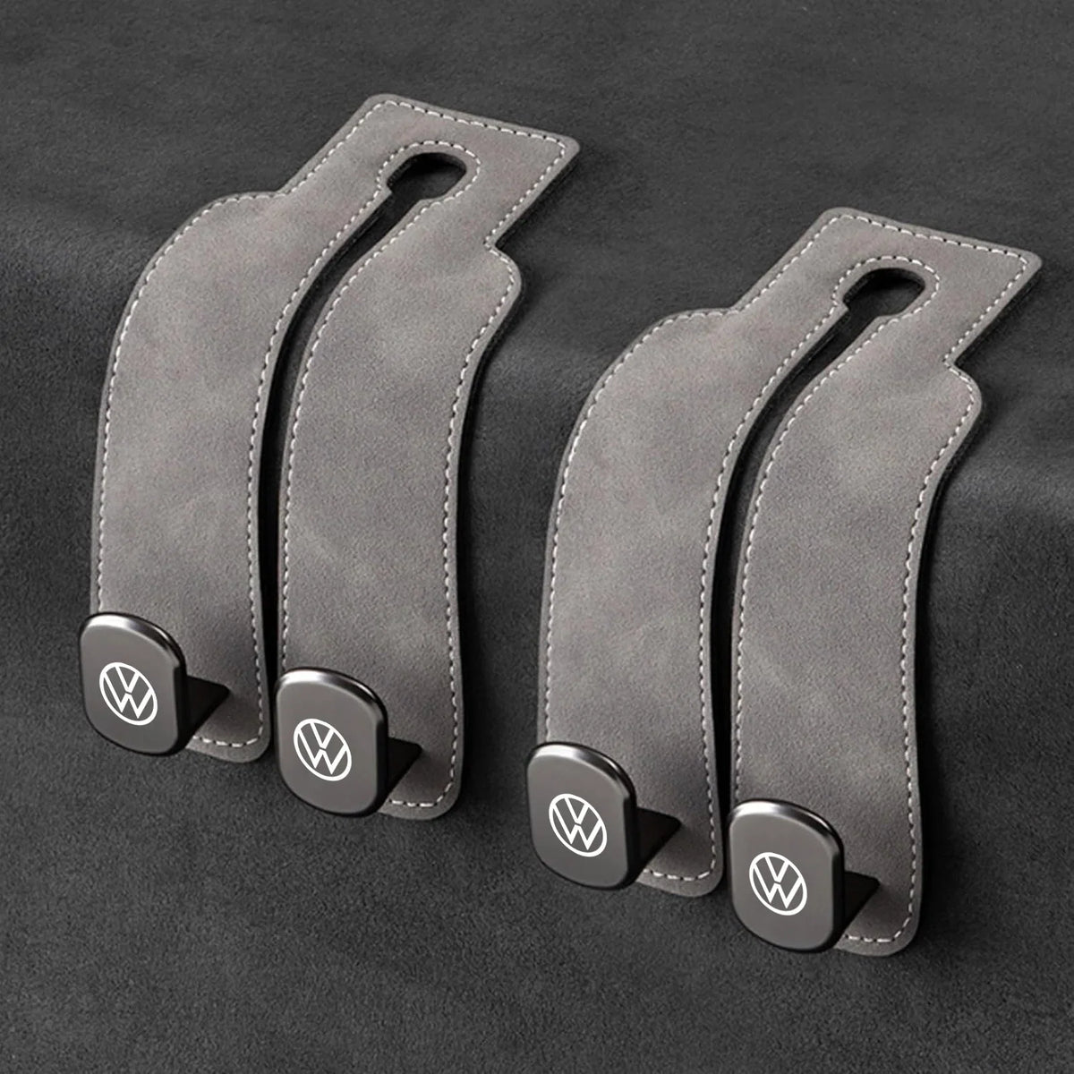 Car Headrest Hooks Foldable Double Hook Set of 2